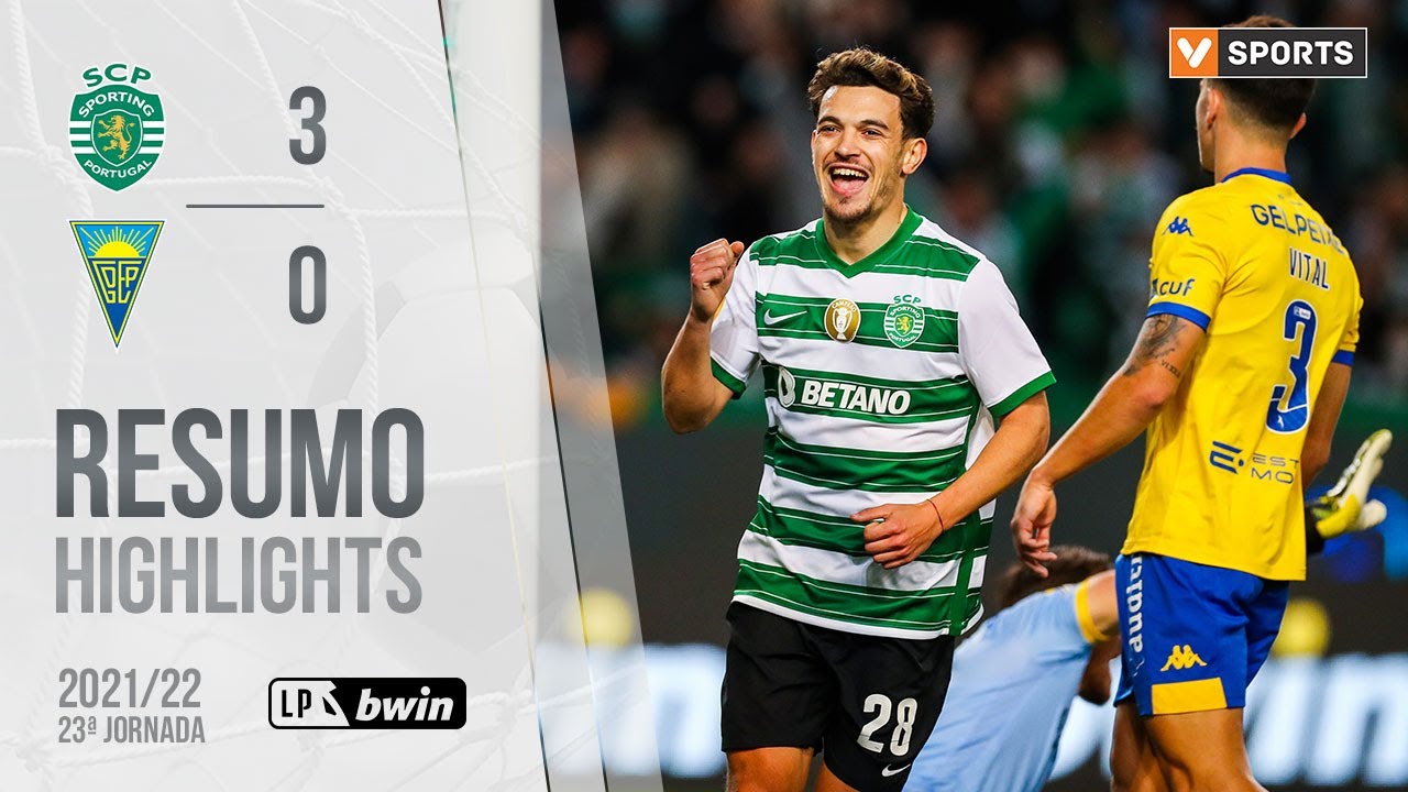 Highlights | Resumo: Sporting 3-0 Estoril Praia (Liga 21/22 #23)