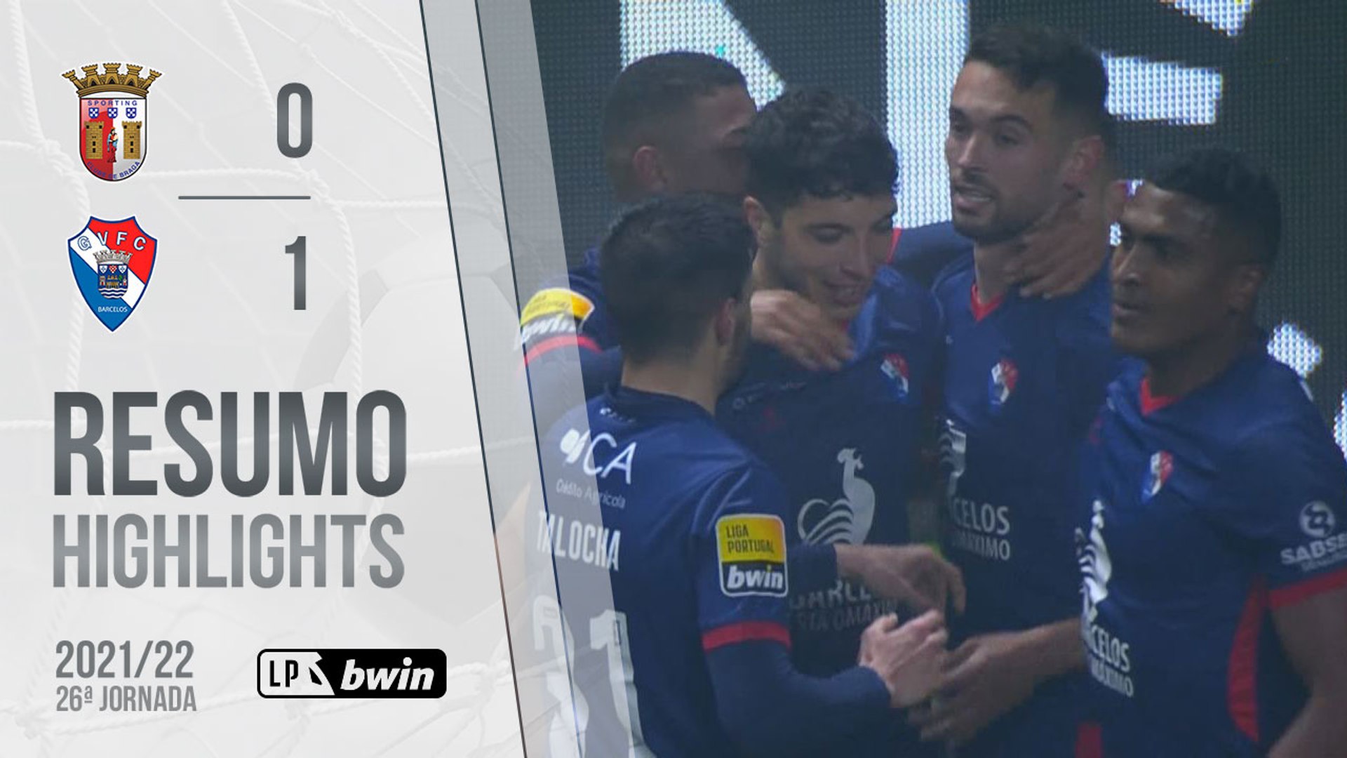 Highlights | Resumo: SC Braga 0-1 Gil Vicente (Liga 21/22 #26)