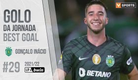 Golo da Jornada (Liga 21/22 #29): Gonçalo Inácio (Sporting)