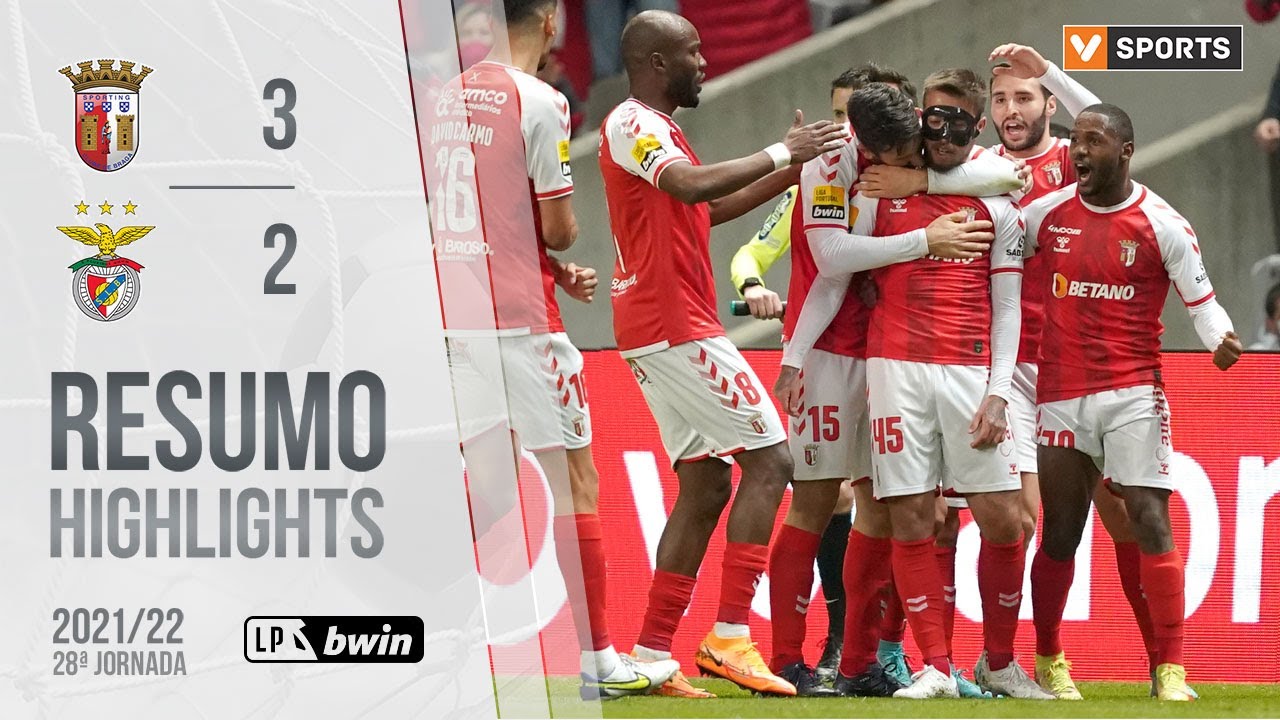 Highlights | Resumo: SC Braga 3-2 Benfica (Liga 21/22 #28)