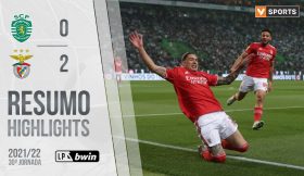 Highlights | Resumo: Sporting 0-2 Benfica (Liga 21/22 #30)