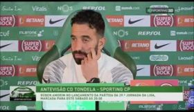 Vídeo: Amorim comenta se Sarabia foi a melhor contratação do Sporting e dá o exemplo de João Mário sobre o risco que não se cruza