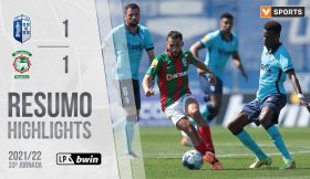 Highlights | Resumo: FC Vizela 1-1 Marítimo (Liga 21/22 #33)