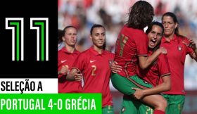 SNA Feminina: Portugal 4-0 Grécia