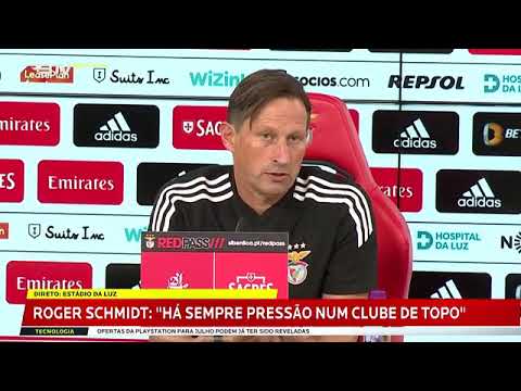 Vídeo: Schmidt diz que está “à procura de ter mais informações” sobre Weigl e reconhece que vão haver ajustes no plantel