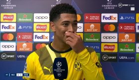 Vídeo: A reação de Jude Bellingham quando percebeu que o City só fez o 1.º remate à baliza do Dortmund aos 80′