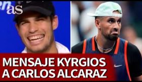 Vídeo: Alcaraz revela a mensagem que recebeu de Kyrgios depois de conquistar o US Open