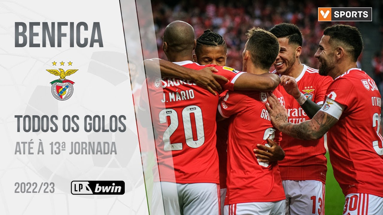 Benfica: Golos até à 13.ª jornada (Liga 2022/2023)