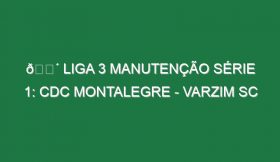 🔴 LIGA 3 MANUTENÇÃO SÉRIE 1: CDC MONTALEGRE – VARZIM SC