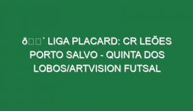 🔴 LIGA PLACARD: CR LEÕES PORTO SALVO – QUINTA DOS LOBOS/ARTVISION FUTSAL