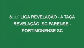 🔴 LIGA REVELAÇÃO – A TAÇA REVELAÇÃO: SC FARENSE – PORTIMONENSE SC