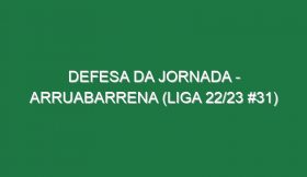 Defesa da jornada – Arruabarrena (Liga 22/23 #31)