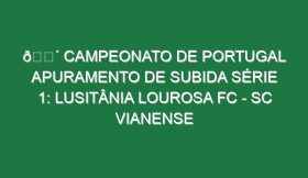 🔴 CAMPEONATO DE PORTUGAL APURAMENTO DE SUBIDA SÉRIE 1: LUSITÂNIA LOUROSA FC – SC VIANENSE