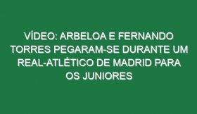 Vídeo: Arbeloa e Fernando Torres pegaram-se durante um Real-Atlético de Madrid para os juniores