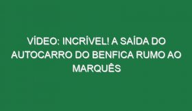 Vídeo: Incrível! A saída do autocarro do Benfica rumo ao Marquês