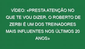 Vídeo: «Presta atenção no que te vou dizer, o Roberto de Zerbi é um dos treinadores mais influentes nos últimos 20 anos»