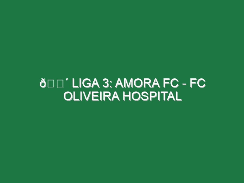 🔴 LIGA 3: AMORA FC – FC OLIVEIRA HOSPITAL