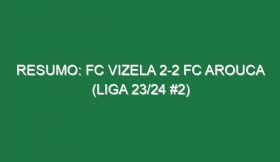 Resumo: FC Vizela 2-2 FC Arouca (Liga 23/24 #2)