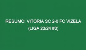 Resumo: Vitória SC 2-0 FC Vizela (Liga 23/24 #3)