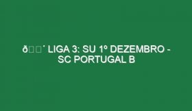 🔴 LIGA 3: SU 1º DEZEMBRO – SC PORTUGAL B