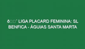 🔴 LIGA PLACARD FEMININA: SL BENFICA – ÁGUIAS SANTA MARTA