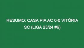 Resumo: Casa Pia AC 0-0 Vitória SC (Liga 23/24 #6)