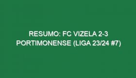 Resumo: FC Vizela 2-3 Portimonense (Liga 23/24 #7)