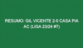 Resumo: Gil Vicente 2-0 Casa Pia AC (Liga 23/24 #7)