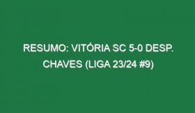 Resumo: Vitória SC 5-0 Desp. Chaves (Liga 23/24 #9)