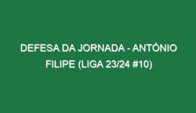 Defesa da jornada – António Filipe (Liga 23/24 #10)