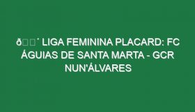 🔴 LIGA FEMININA PLACARD: FC ÁGUIAS DE SANTA MARTA – GCR NUN’ÁLVARES