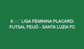 🔴 LIGA FEMININA PLACARD: FUTSAL FEIJÓ – SANTA LUZIA FC