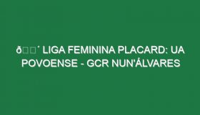 🔴 LIGA FEMININA PLACARD: UA POVOENSE – GCR NUN’ÁLVARES