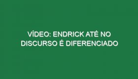 Vídeo: Endrick até no discurso é diferenciado