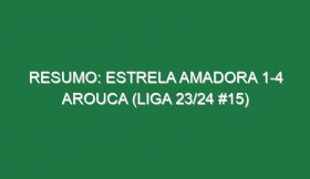 Resumo: Estrela Amadora 1-4 Arouca (Liga 23/24 #15)