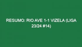 Resumo: Rio Ave 1-1 Vizela (Liga 23/24 #14)