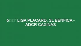 🔴 LIGA PLACARD: SL BENFICA – ADCR CAXINAS