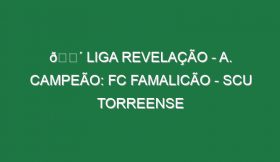 🔴 LIGA REVELAÇÃO – A. CAMPEÃO: FC FAMALICÃO – SCU TORREENSE