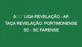 🔴 LIGA REVELAÇÃO – AP. TAÇA REVELAÇÃO: PORTIMONENSE SC – SC FARENSE