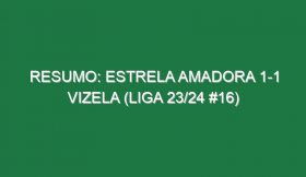 Resumo: Estrela Amadora 1-1 Vizela (Liga 23/24 #16)