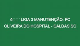 🔴 LIGA 3 MANUTENÇÃO: FC OLIVEIRA DO HOSPITAL – CALDAS SC