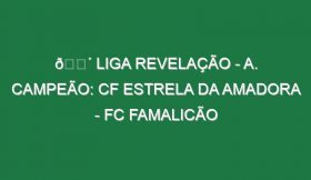 🔴 LIGA REVELAÇÃO – A. CAMPEÃO: CF ESTRELA DA AMADORA – FC FAMALICÃO