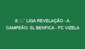 🔴 LIGA REVELAÇÃO – A. CAMPEÃO: SL BENFICA – FC VIZELA