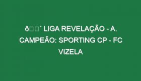 🔴 LIGA REVELAÇÃO – A. CAMPEÃO: SPORTING CP – FC VIZELA