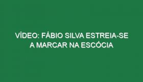 Vídeo: Fábio Silva estreia-se a marcar na Escócia