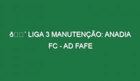 🔴 LIGA 3 MANUTENÇÃO: ANADIA FC – AD FAFE