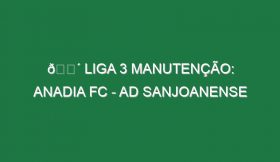 🔴 LIGA 3 MANUTENÇÃO: ANADIA FC – AD SANJOANENSE