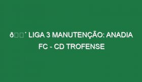 🔴 LIGA 3 MANUTENÇÃO: ANADIA FC – CD TROFENSE