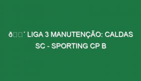 🔴 LIGA 3 MANUTENÇÃO: CALDAS SC – SPORTING CP B