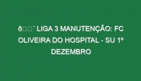 🔴 LIGA 3 MANUTENÇÃO: FC OLIVEIRA DO HOSPITAL – SU 1º DEZEMBRO